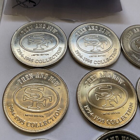 San Francisco 49ers then and now 1994-95 collectable coins 14 of 20 Lot #16 - Picture 9 of 12